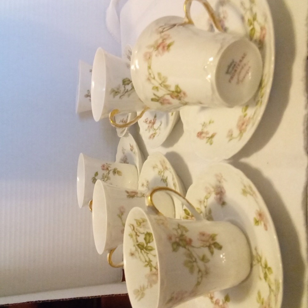Frontenac By Haviland  Chocolate Cups & Saucers 6